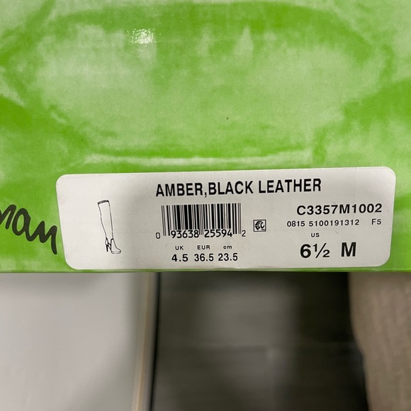 Sam Edelman Amber Black Leather Boot 6 1/2 New - Picture 3 of 9